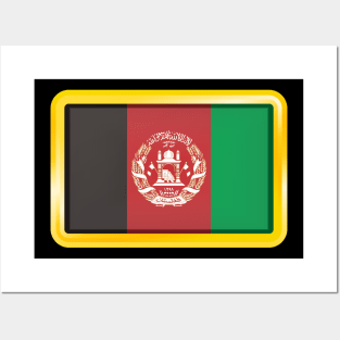 Country Flag of Afghanistan Posters and Art